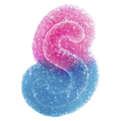 Spinach Fully Blasted Blue Raspberry Watermelon Gummy 1 pack