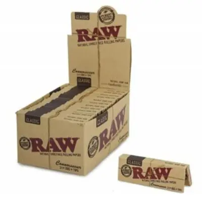SMOKE ARSENAL Papers & Tips - RAW Classic Connoisseur 1 1/4" Papers and Tips