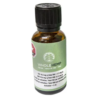 WholeHemp Full Spectrum CBD 30ml Oil