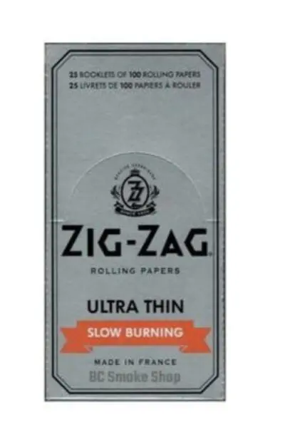 SMOKE ARSENAL Papers & Tips - Zig Zag Ultra Thin Slow Burning Rolling Papers