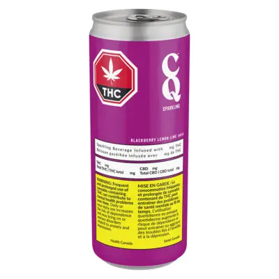 CQ Sparkling Blackberry Lemon Lime Indica 355ml Beverage