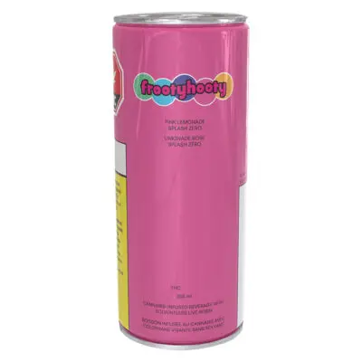 Froothooty Pink Lemonade Splash Zero 355ml Beverage