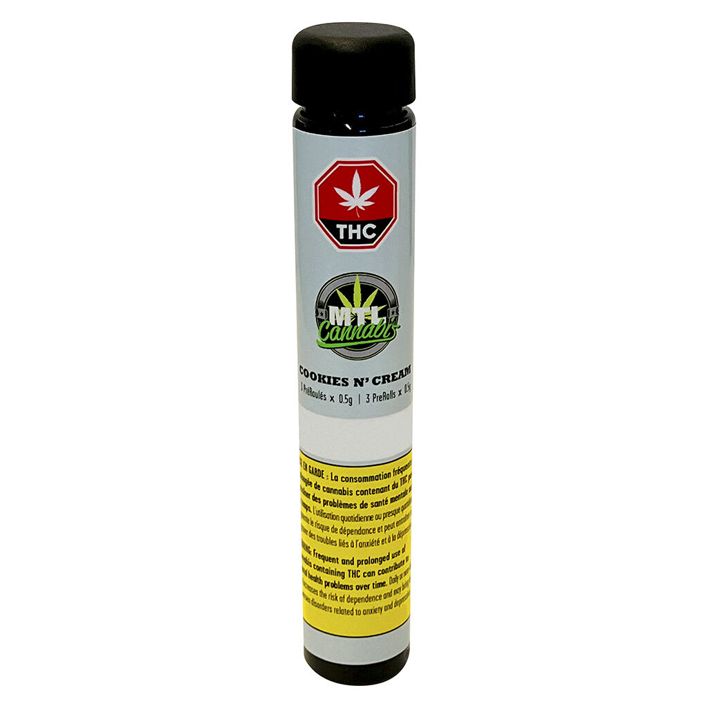 MTL CANNABIS Cookies N' Cream Pre-Rolls