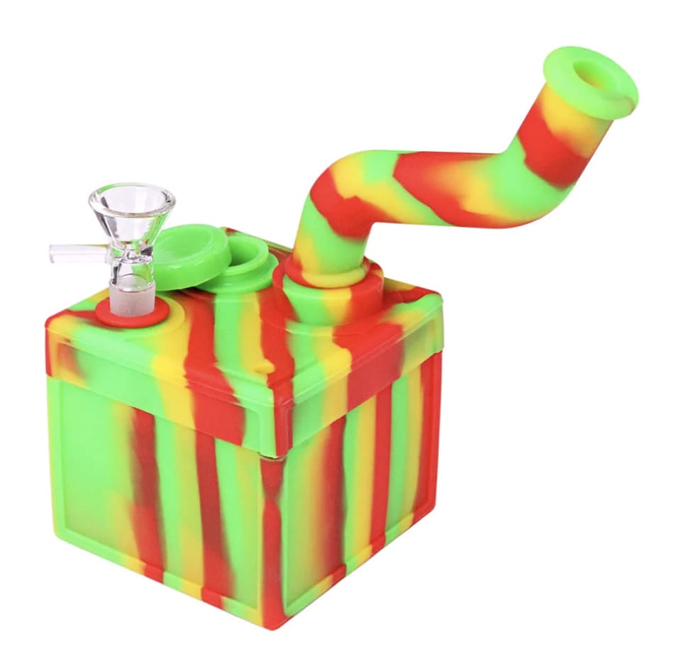Silicone Cube Dab Rig - 8" - Image 2