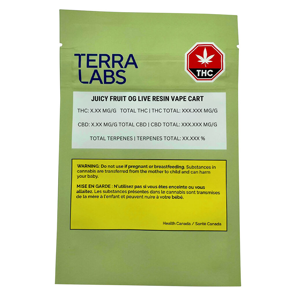 Juicy Fruit OG Pure Live Resin 510 Thread Cartridge