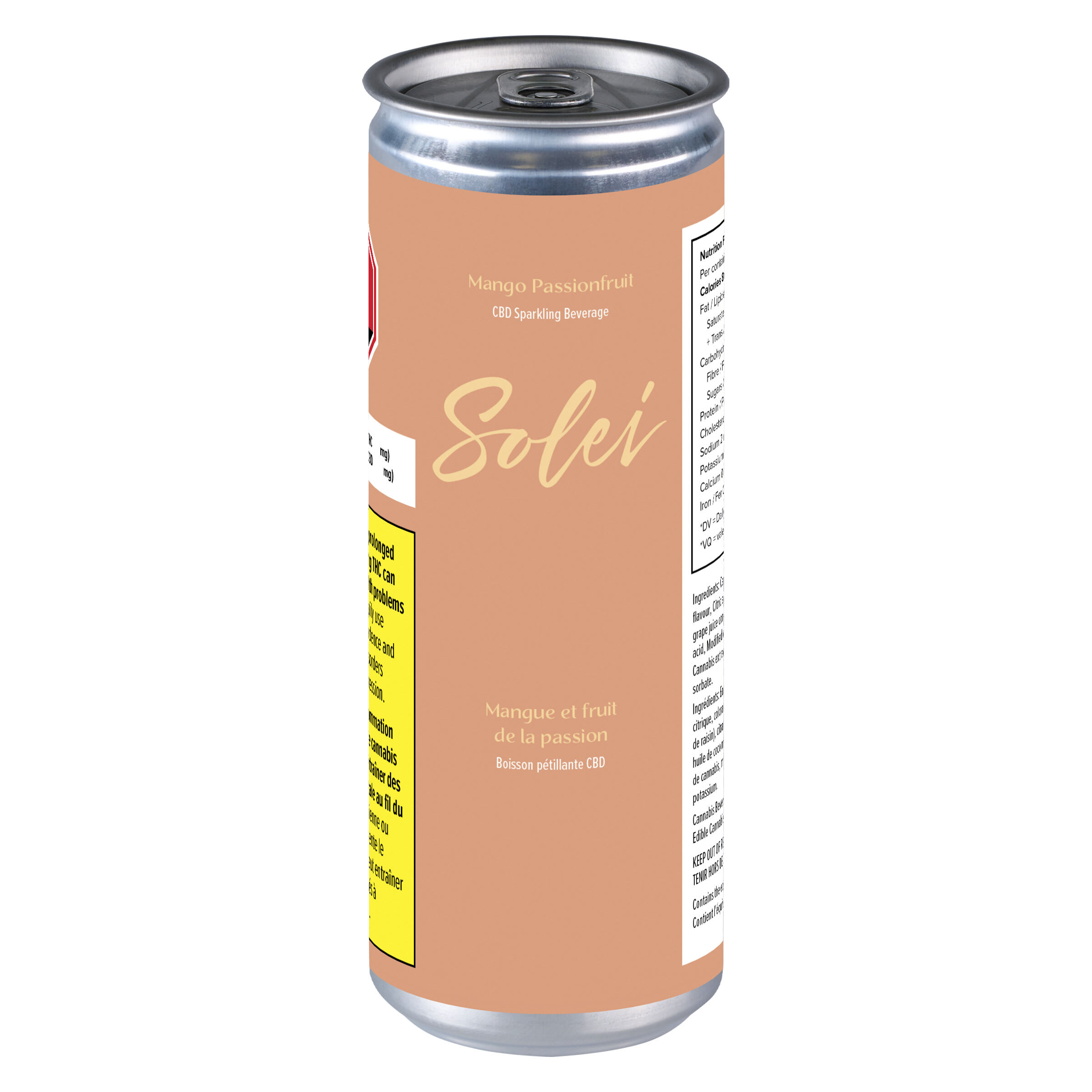 SOLEI Mango Passionfruit CBD Sparkling Beverage