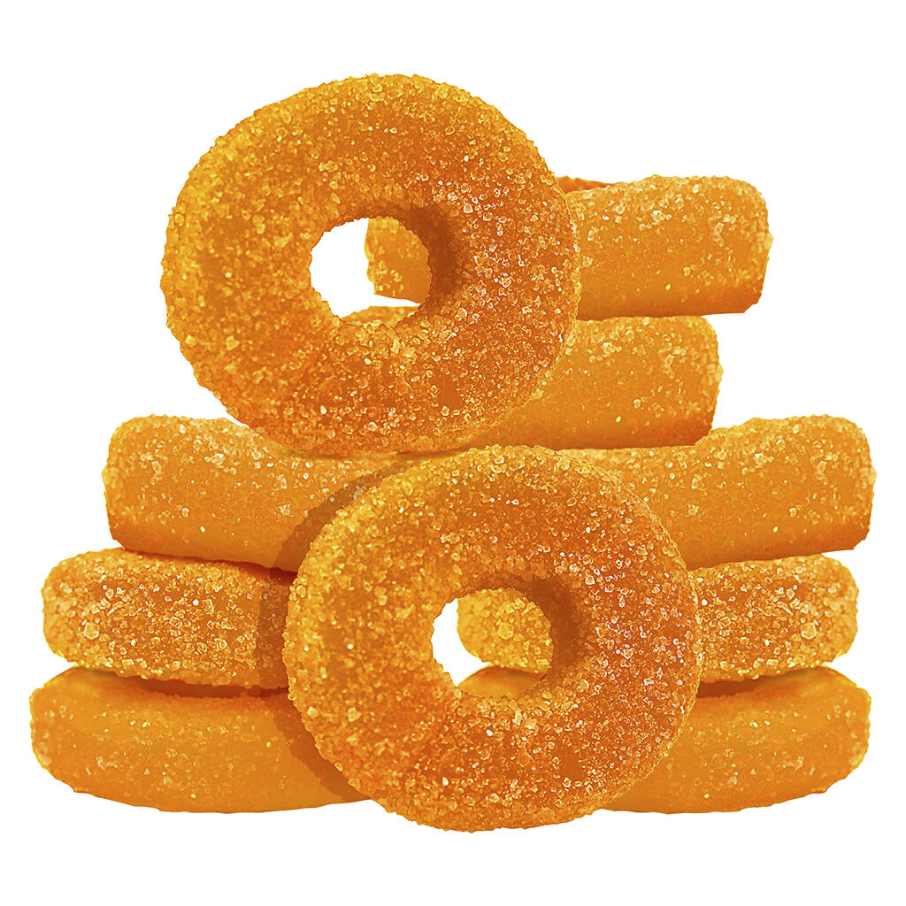 Olli O's 100 THC Multipack Sour Peach Gummies 10x1 pack