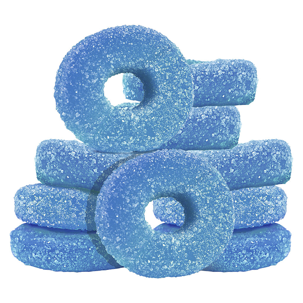 Olli O's 100 THC Multipack Blue Raspberry Gummies 10x1 pack