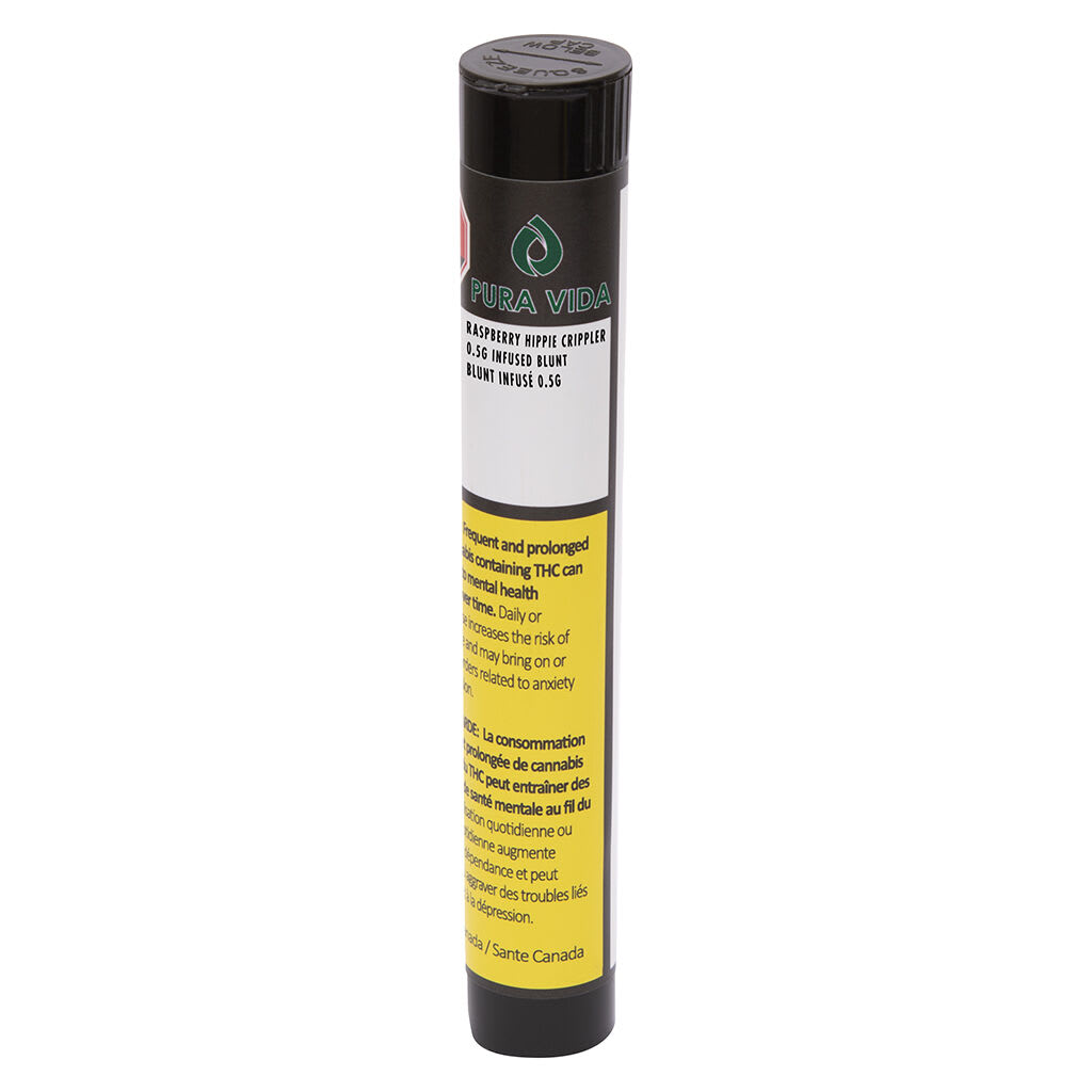 Pura Vida Raspberry Hippie Crippler Blunt 1x0.5g Infused Pre-Roll
