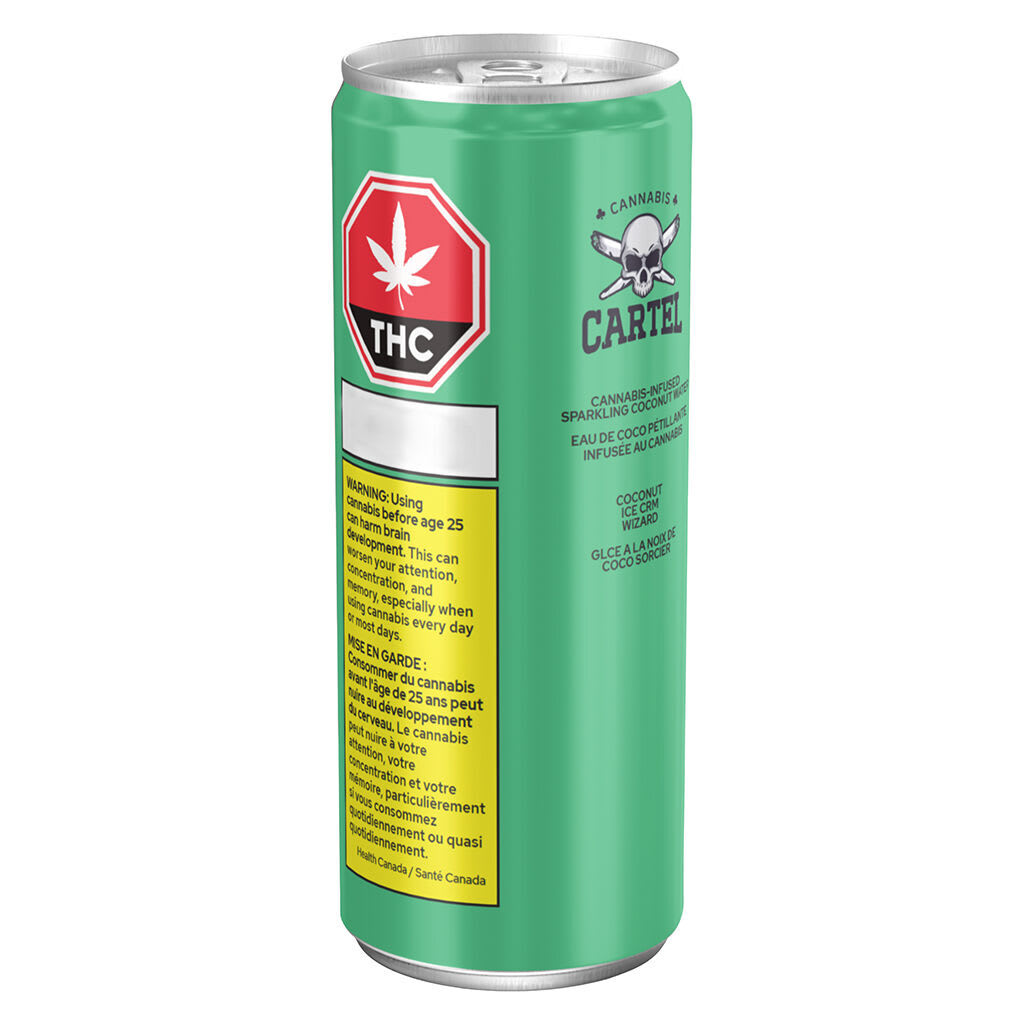 Cannabis Cartel Coconut Ice Crm Wizard Soda 355ml Beverage