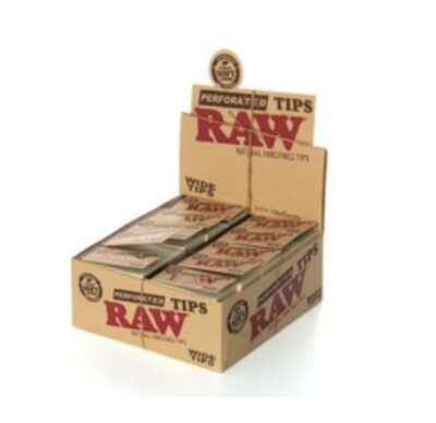 SMOKE ARSENAL Papers & Tips - RAW Classic Perforated Wide Tips 50ct