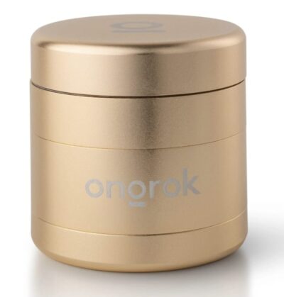 Smoke Arsenal Grinders - Ongrok 4pc EZ Metal Grinder (Gold)
