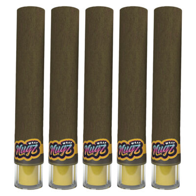 Nugz Blank Wraps Glass Tipped Blunt Wraps 5 Pack