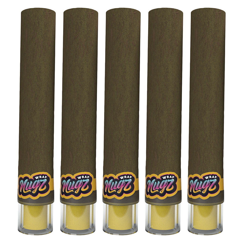 Nugz Blank Wraps Glass Tipped Blunt Wraps 5 Pack