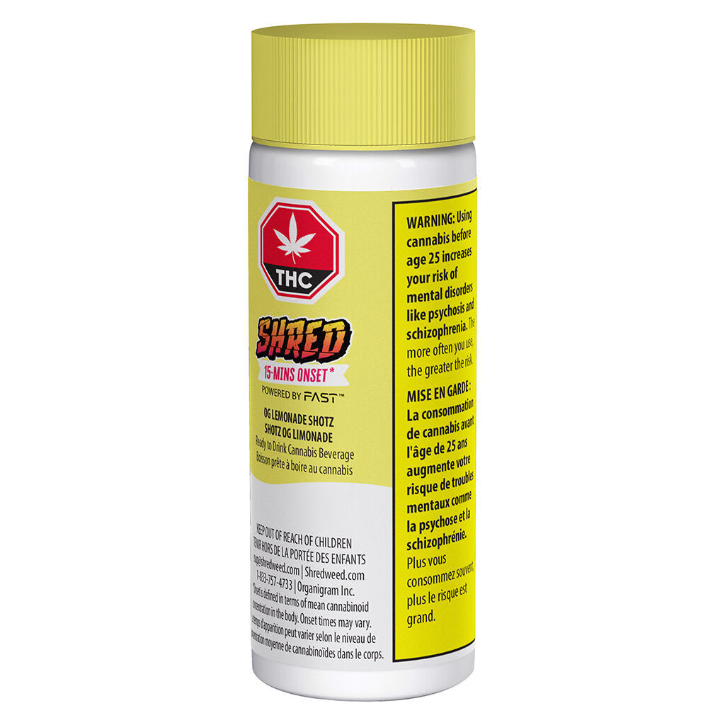 SHRED OG Lemonade Shotz 65ml Beverage