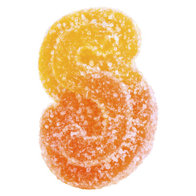 Spinach Fully Blasted Peach Orange 1:1 THC CBD Gummies 10x1 Pack