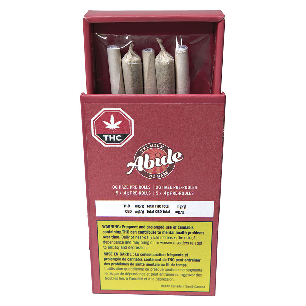 Abide OG Haze 5x0.4g Pre-Rolls