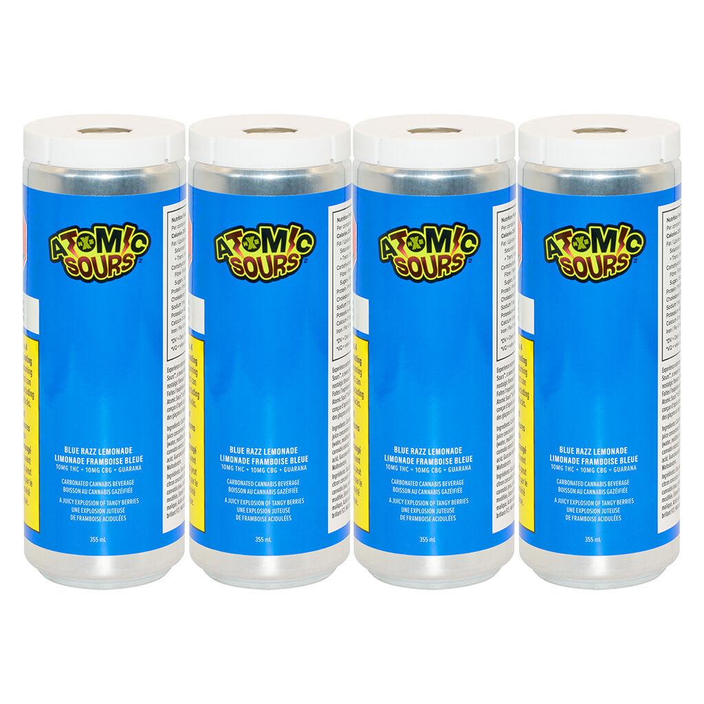 XMG Atomic Sours Blue Razz Lemonade 4x355ml Beverages