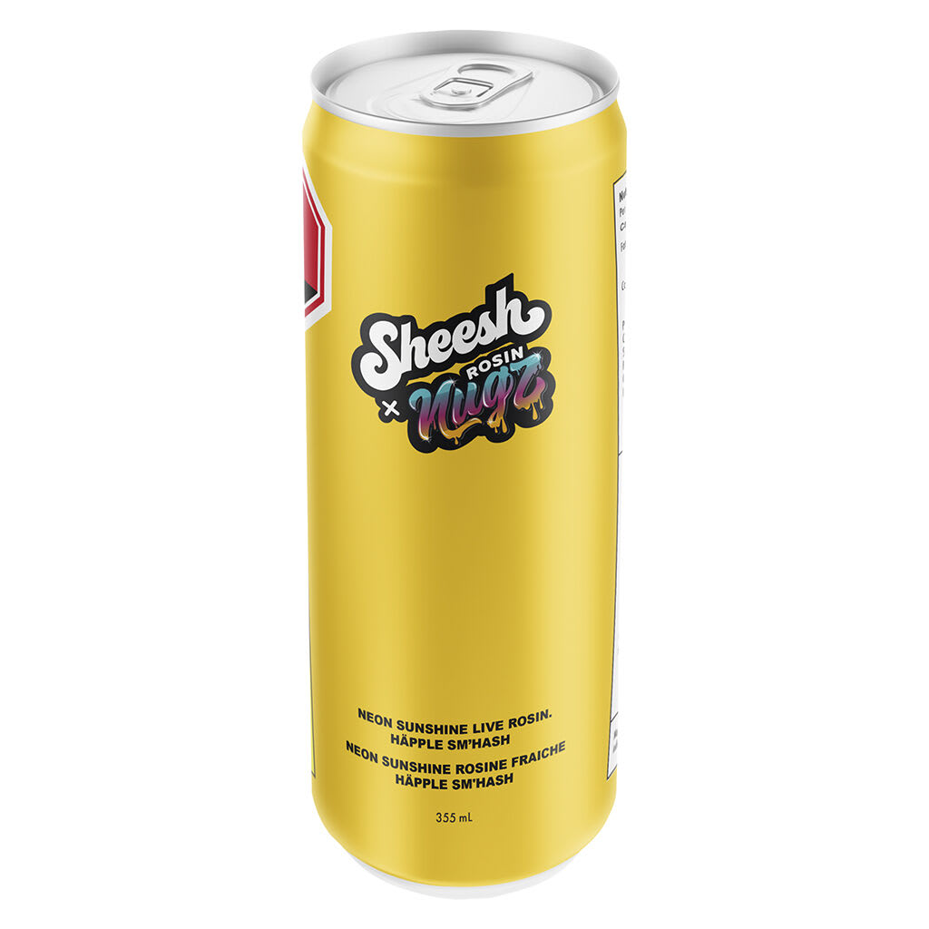 Sheesh x Nugz Neon Sunshine Live Rosin Happle Sm'Hash 355ml Beverage