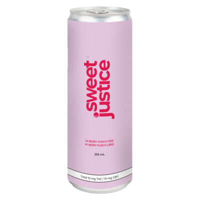 Sweet Justice Hi-Berry Punch FREE 1:1 THC/CBG 355ml Beverage