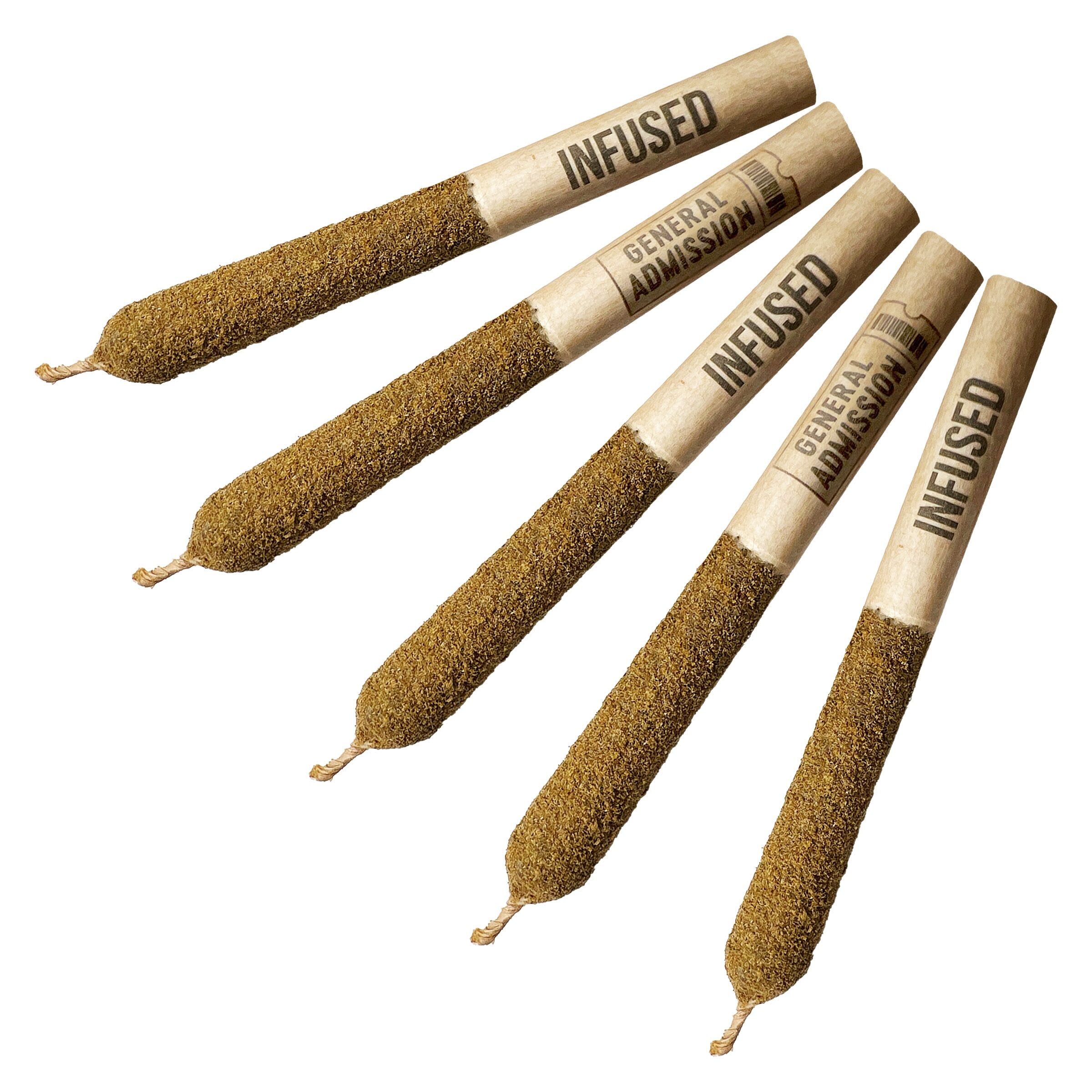 General Admission Taster Pack 5x0.5g Infused Pre-Rolls